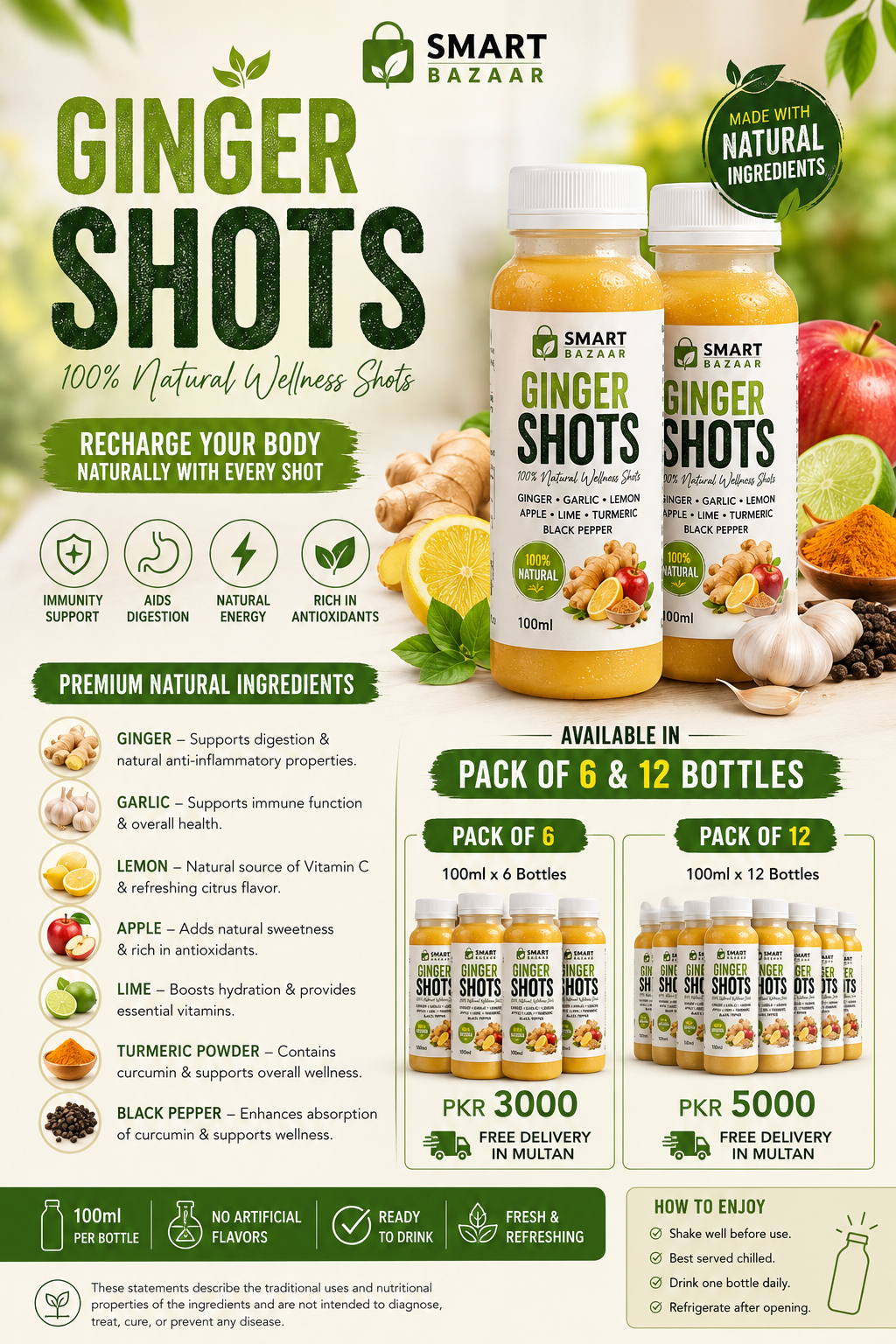 Super Immunity Ginger Shot – 100ml