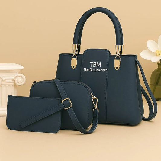 TBM 3-Piece Multicolor Rexine Handbag Set for Women