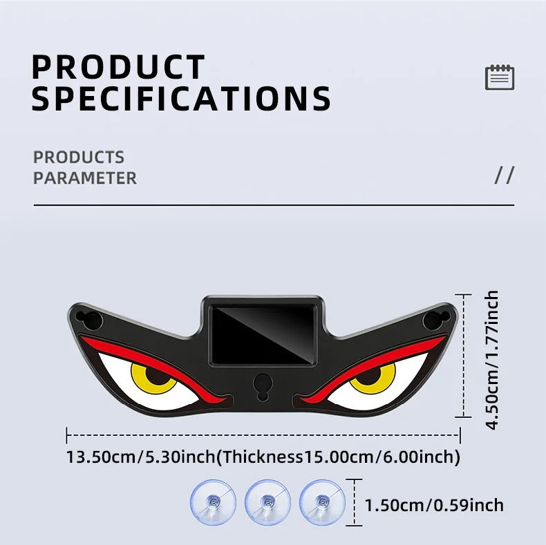 Solar Powered Wireless Demon Eye LED Car Light